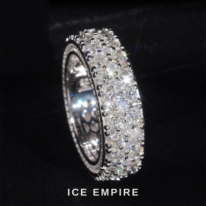 Iced Out Gold Plated Moissanite Ring
