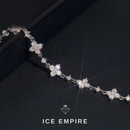 Iced Out 925 Silver Moissanite Bracelet