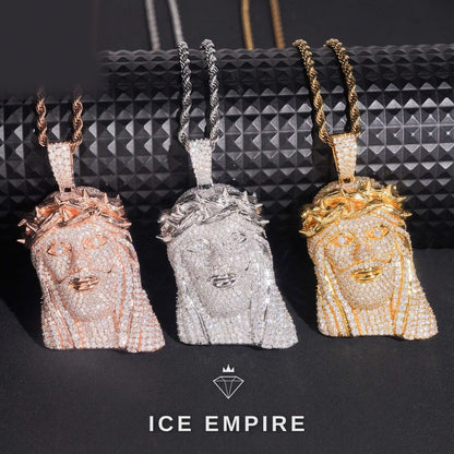Iced Out Gold Plated Moissanite Pendant
