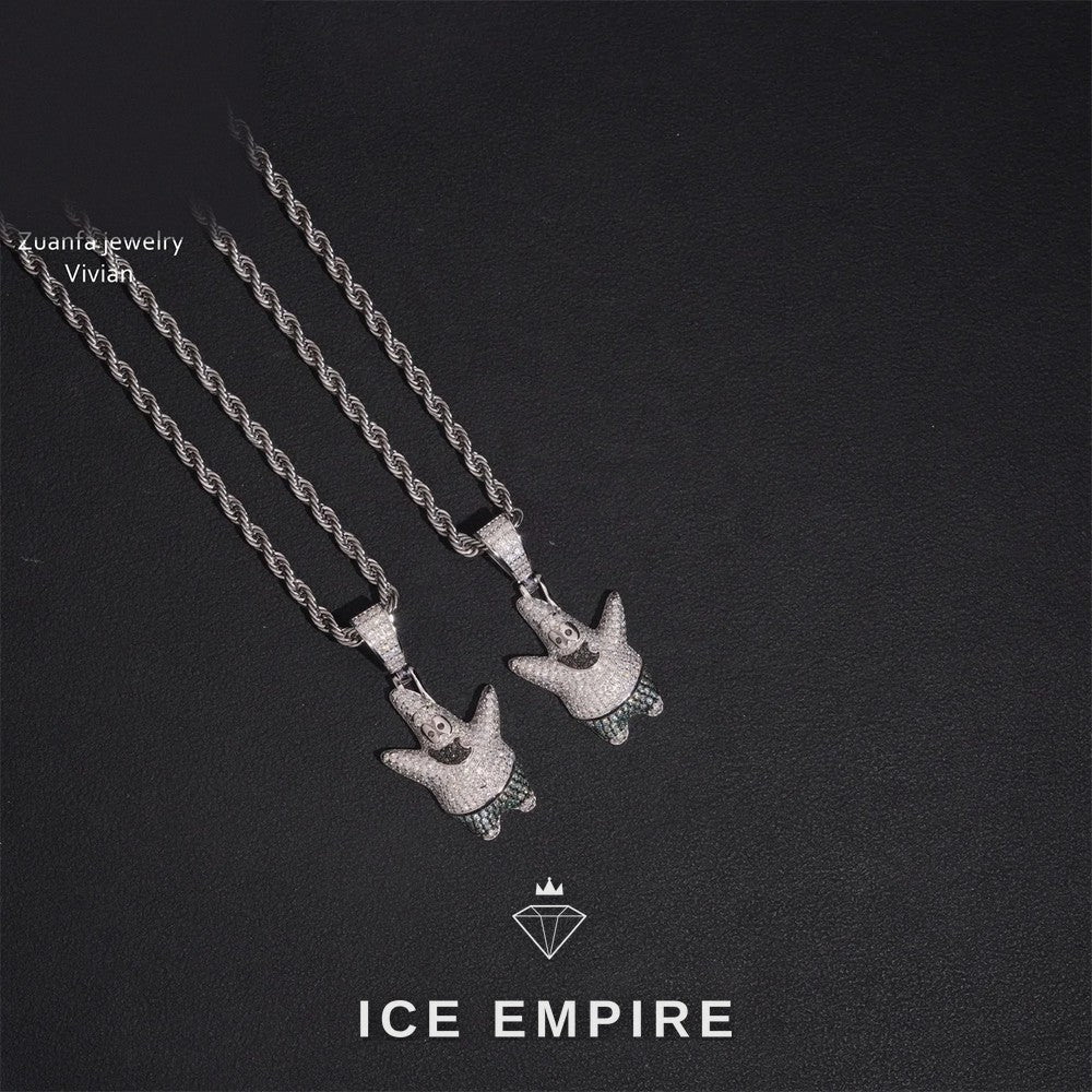 Iced Out 925 Silver Moissanite Pendant