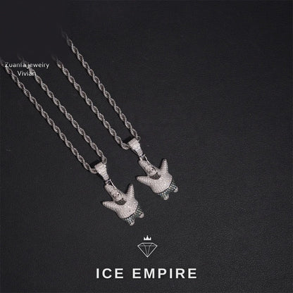 Iced Out 925 Silver Moissanite Pendant