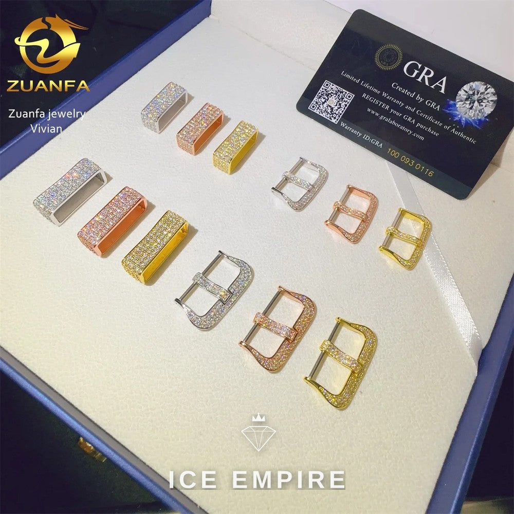Iced Out 925 Silver Moissanite Watch