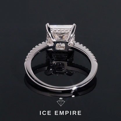 Iced Out Gold Plated Moissanite Wedding Band