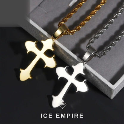 Iced Out Cross 925 Silver Moissanite Pendant