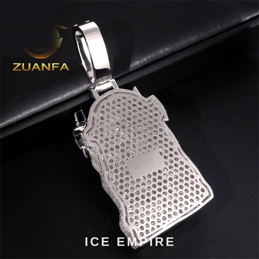 Iced Out Rose Gold Plated Pendant