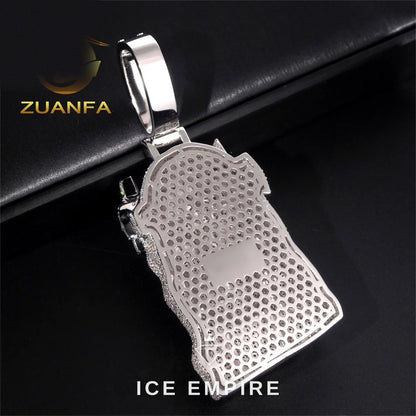 Iced Out Rose Gold Plated Pendant