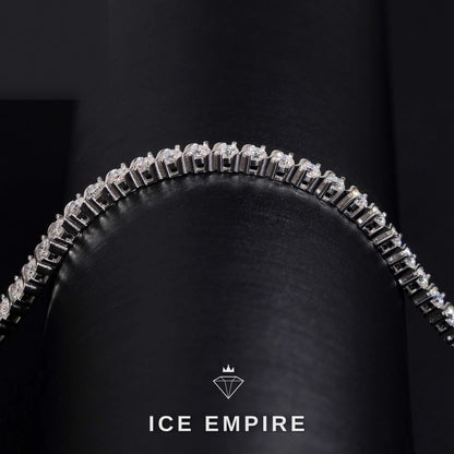 Iced Out 925 Silver Moissanite Tennis Bracelet