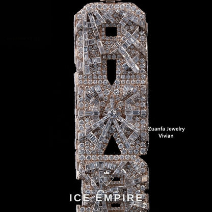 Iced Out 925 Silver Moissanite Pendant