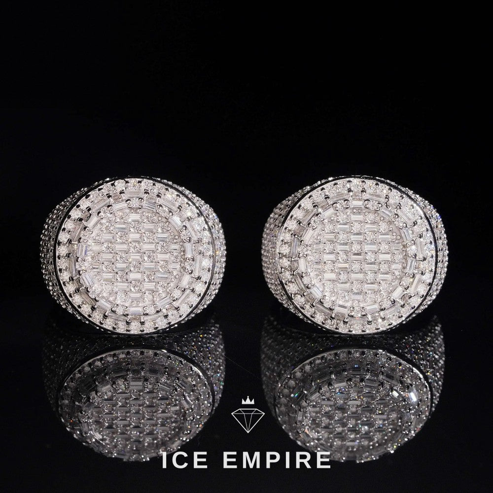 Iced Out 925 Silver Moissanite Ring
