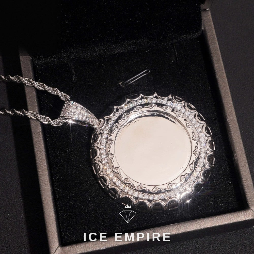 Iced Out 925 Silver Moissanite Pendant