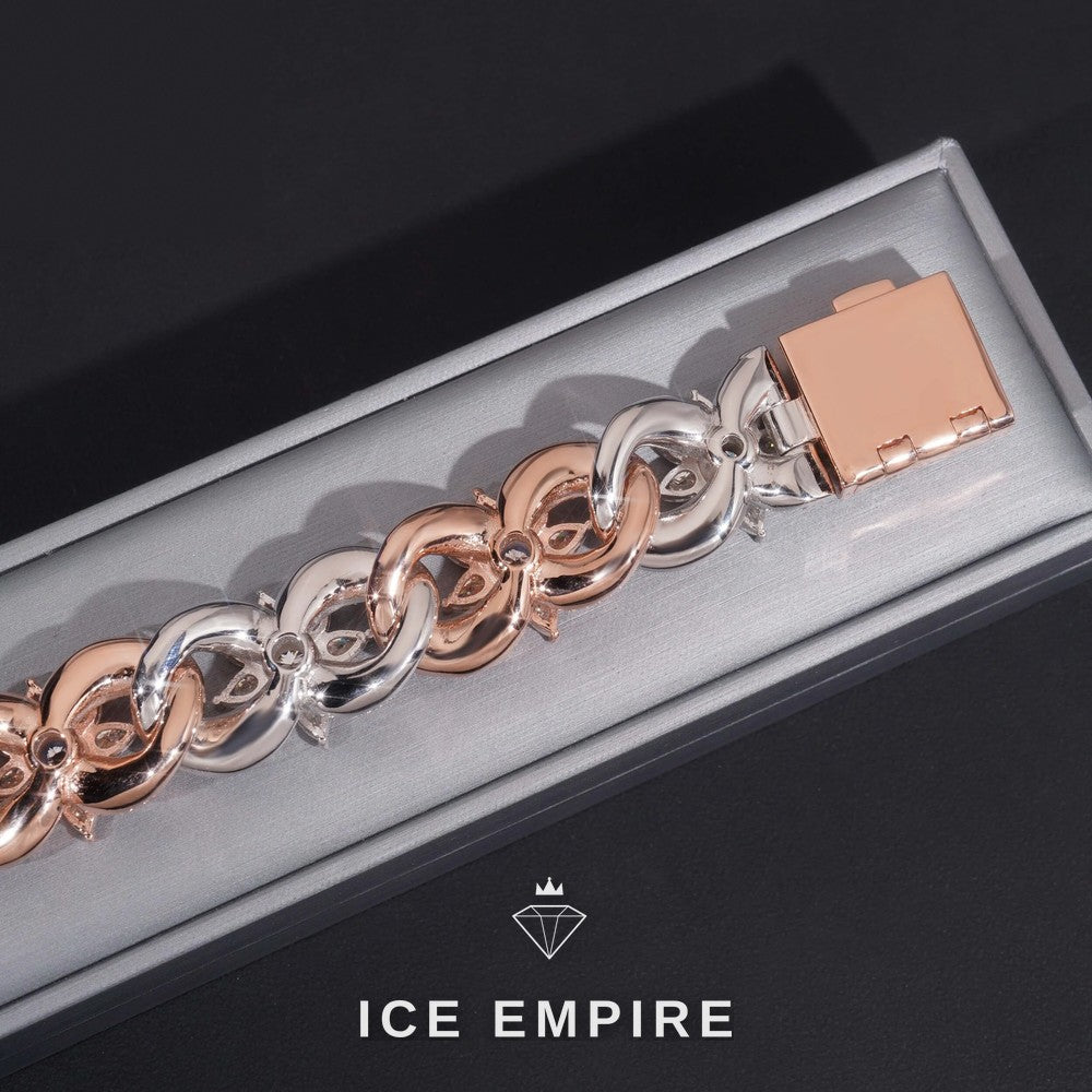 Iced Out 925 Silver Moissanite Cuban Chain