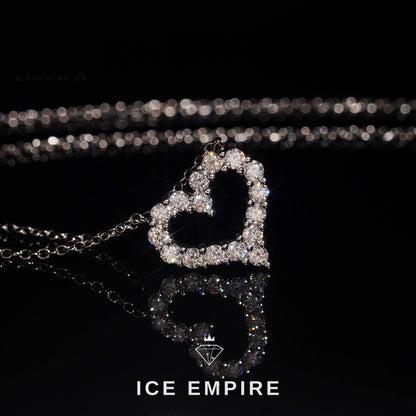 Iced Out Heart Gold Plated Pendant