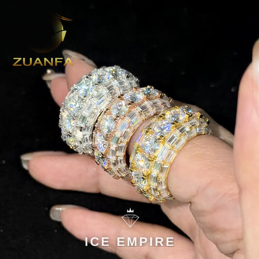 Iced Out 925 Silver Moissanite Cuban Chain