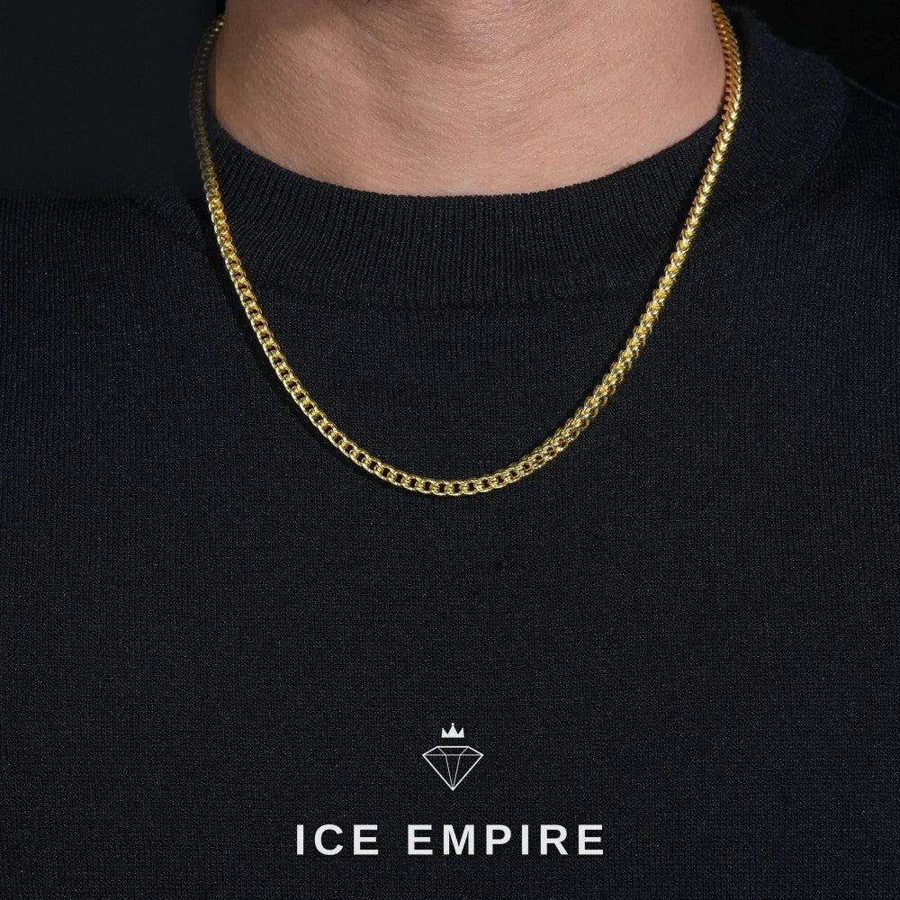 Iced Out Rose Gold Plated Moissanite Cuban Chain