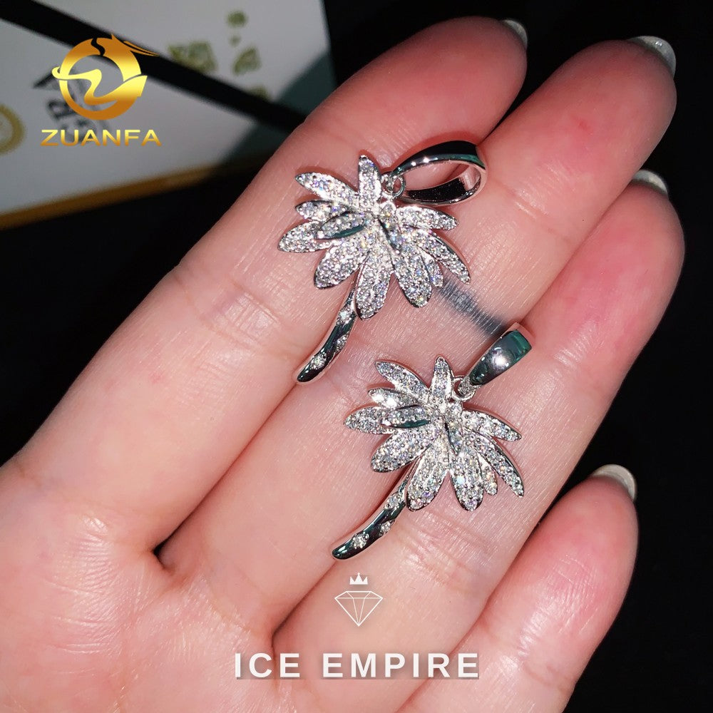 Iced Out 925 Silver Moissanite Pendant