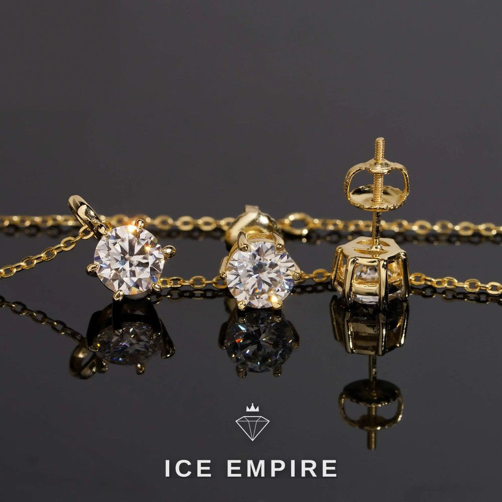 Iced Out 925 Silver Moissanite Cuban Chain