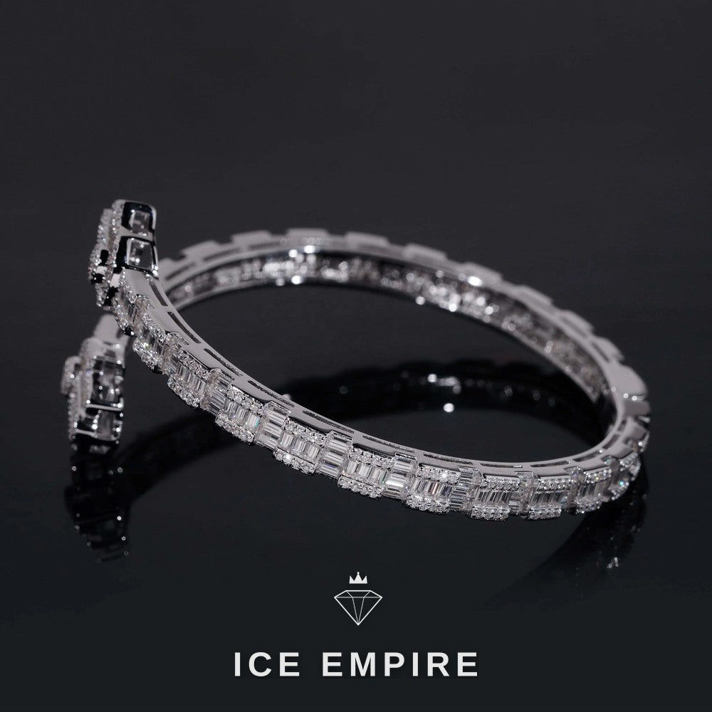 Iced Out Rose Gold Plated Moissanite Tennis Bracelet
