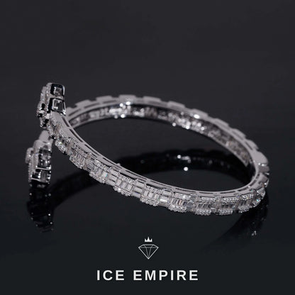 Iced Out Rose Gold Plated Moissanite Tennis Bracelet