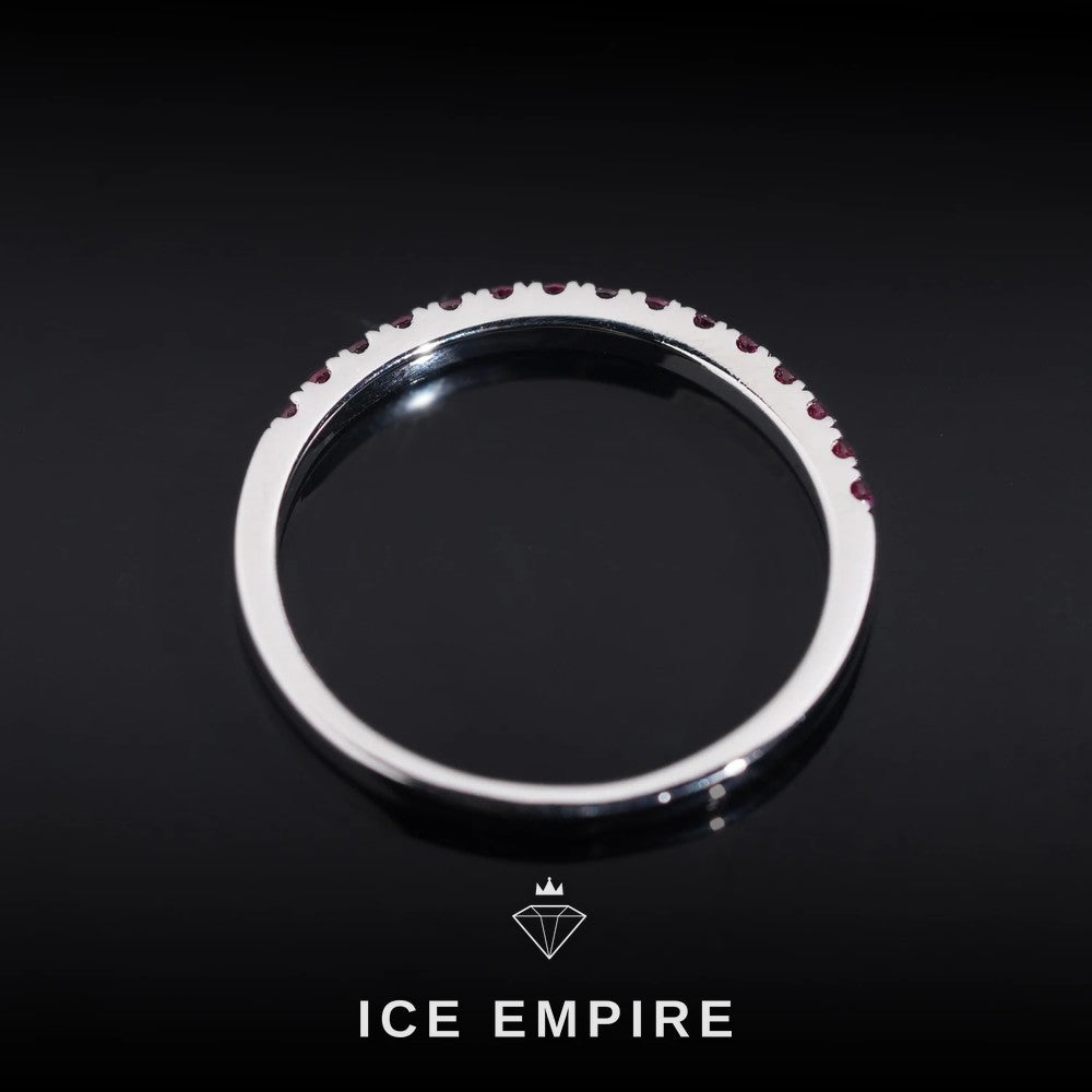 Iced Out 925 Silver Lab Grown Diamond Engagement Ring