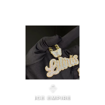Iced Out Baguette Rose Gold Plated Cuban Chain