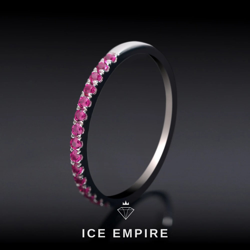 Iced Out 925 Silver Lab Grown Diamond Engagement Ring