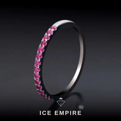 Iced Out 925 Silver Lab Grown Diamond Engagement Ring