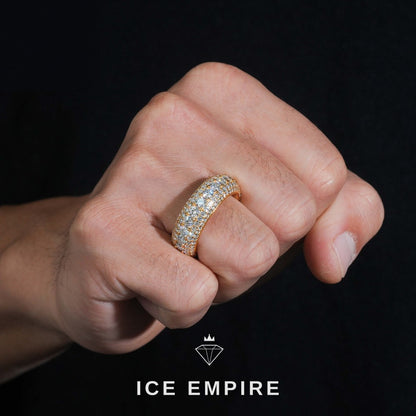 Iced Out 925 Silver Moissanite Ring