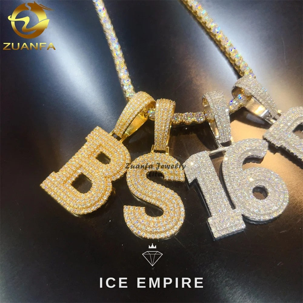 Iced Out 925 Silver Pendant
