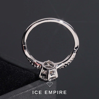 Iced Out Gold Plated Moissanite Wedding Band