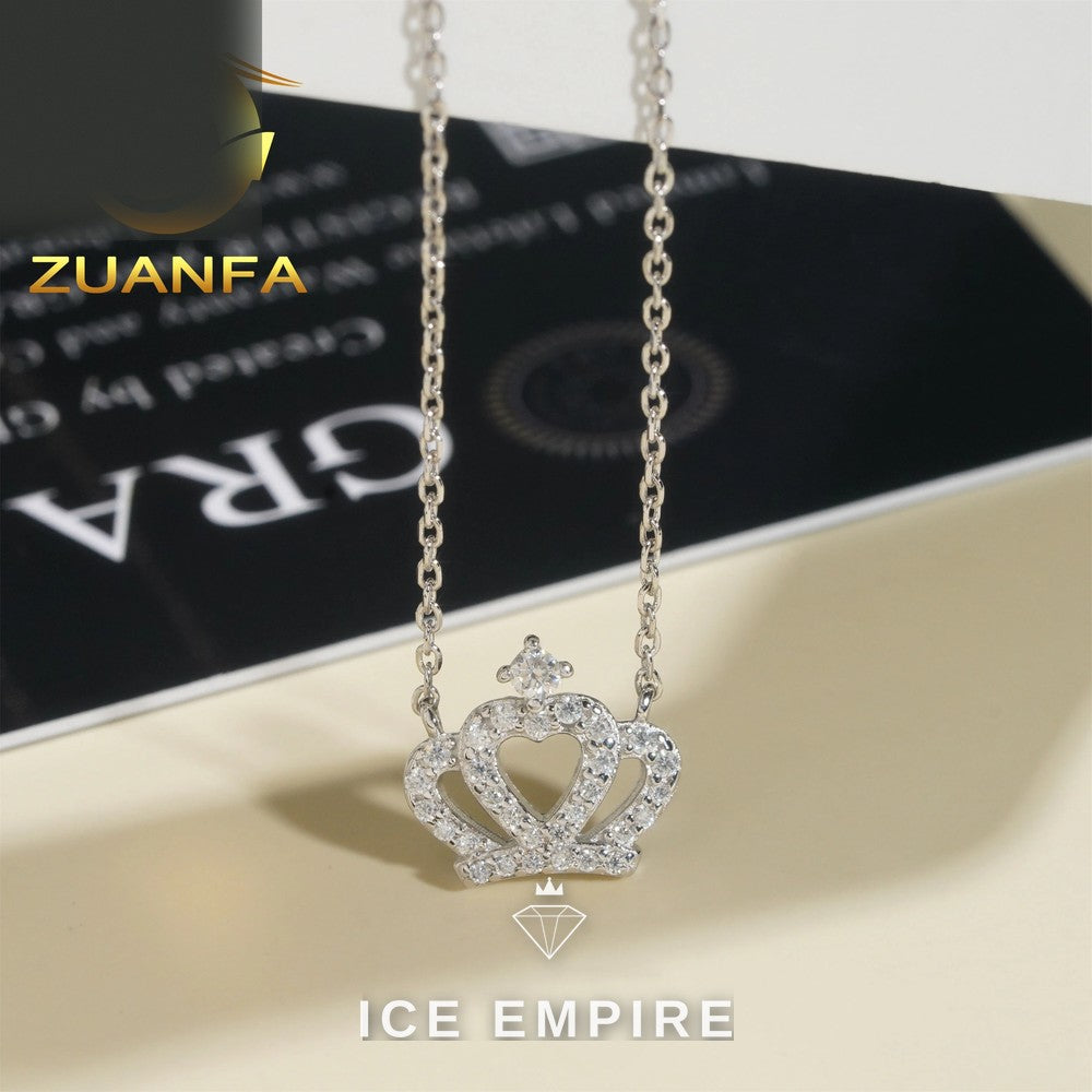 Iced Out Rose Gold Plated Moissanite Cuban Chain