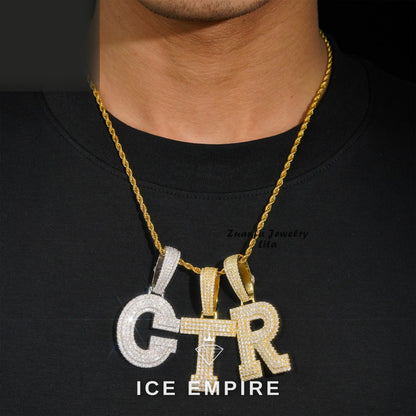 Iced Out 925 Silver Moissanite Pendant