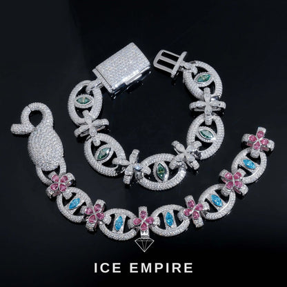 Iced Out 925 Silver Moissanite Bracelet