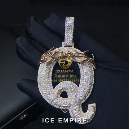 Iced Out 925 Silver Pendant