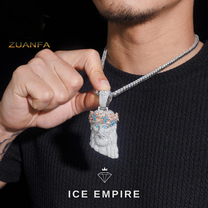 Iced Out Rose Gold Plated Tennis Chain