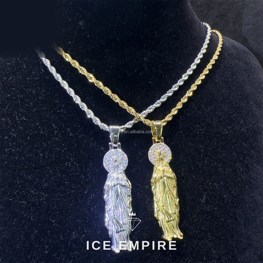 Iced Out 925 Silver Moissanite Pendant