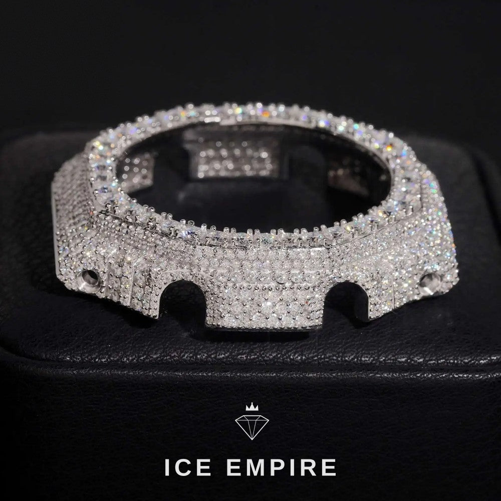Iced Out Gold Plated Moissanite Watch