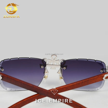 Iced Out 925 Silver Moissanite Glasses