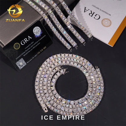 Iced Out Gold Plated Moissanite Cuban Chain