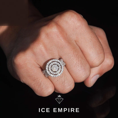 Iced Out Baguette 925 Silver Moissanite Ring