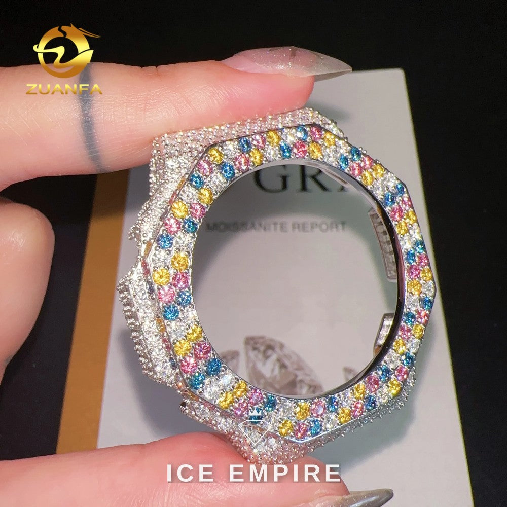Iced Out 925 Silver Moissanite Watch