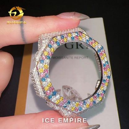 Iced Out 925 Silver Moissanite Watch