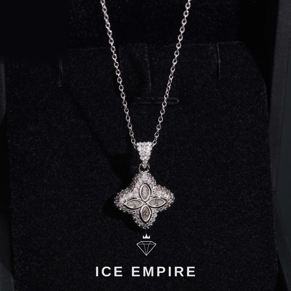 Iced Out 925 Silver Pendant