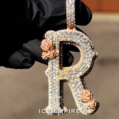 Iced Out Cross 925 Silver Pendant