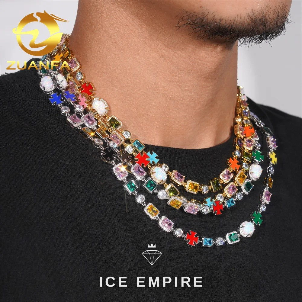 Iced Out 925 Silver Cuban Chain