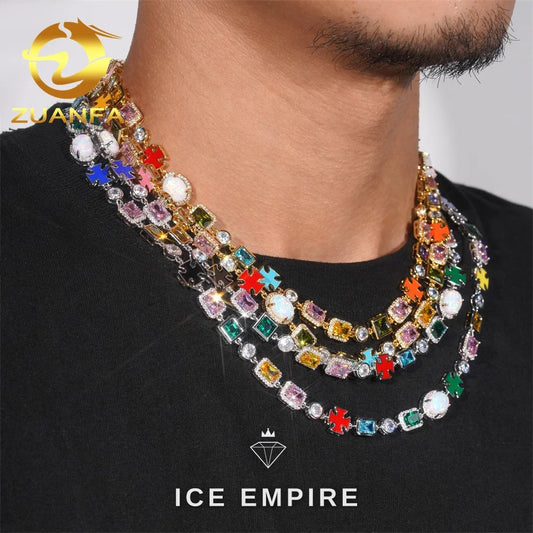 Iced Out 925 Silver Cuban Chain