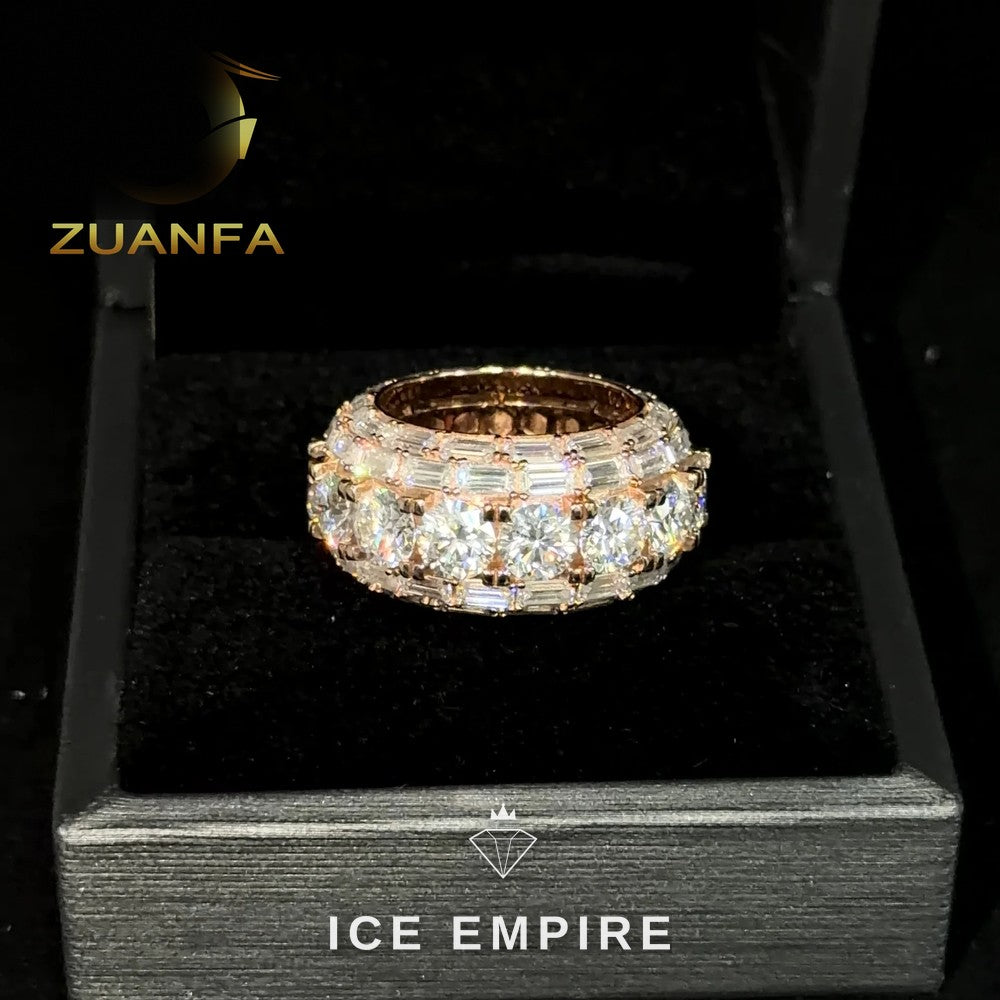 Iced Out 925 Silver Moissanite Cuban Chain