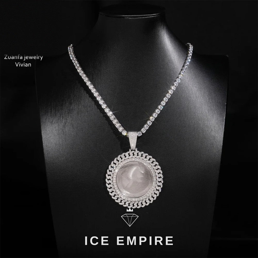 Iced Out Cross 925 Silver Moissanite Pendant