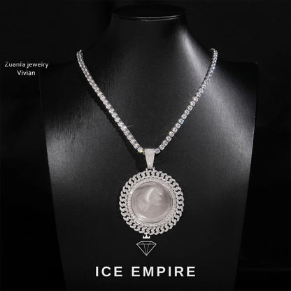Iced Out Cross 925 Silver Moissanite Pendant