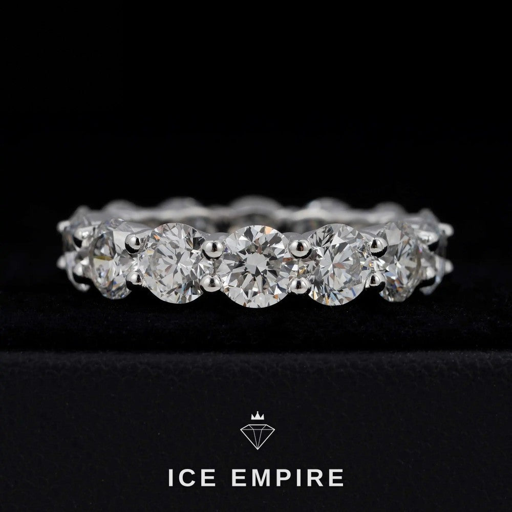 Iced Out 925 Silver Lab Grown Diamond Ring