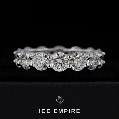 Iced Out 925 Silver Lab Grown Diamond Ring